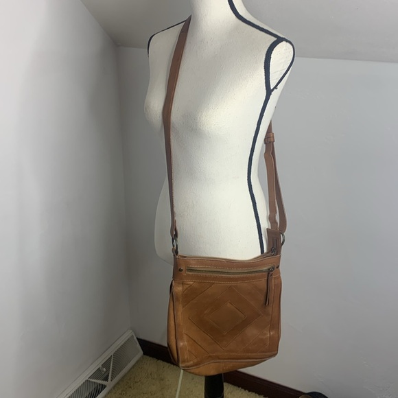 Lucky Brand Brown Leather Crossbody Bag MCB6840K - Picture 15 of 16